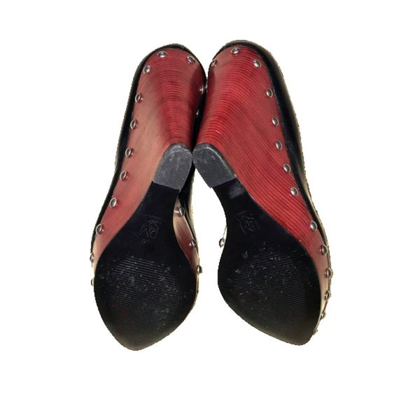 Donald J Pliner ELIZA Red Platform Studded Wedge - Picture 7 of 7